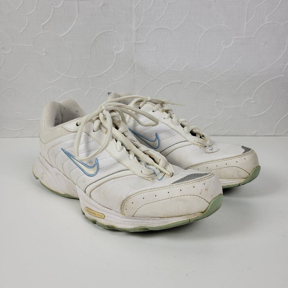 Nike View II Rolling Rail Women's Shoes 8 White Casual Walking Low Top Sneakers